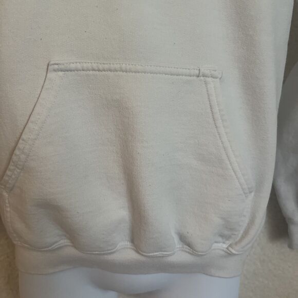 Pineapple Willy's White Hoodie Size Small Pull Over Front Pockets Sweat Shirt - Picture 4 of 8